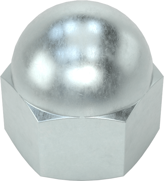 Zinc-Plated Low-Strength Steel Cap Nut - Image 3