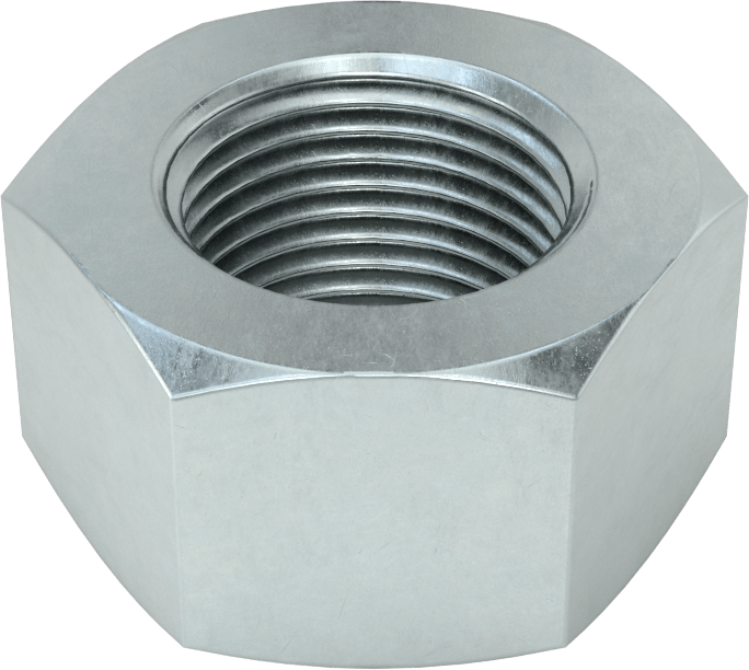 Zinc-Plated Medium-Strength Steel Hex Nut