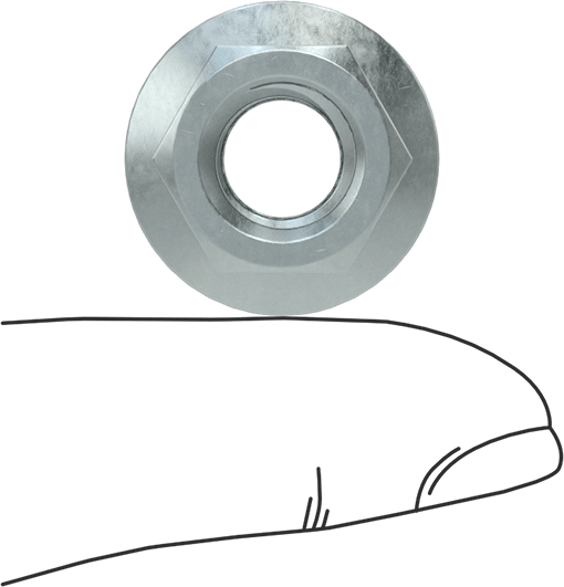 Medium-Strength Steel Serrated Flange Nut - Image 3