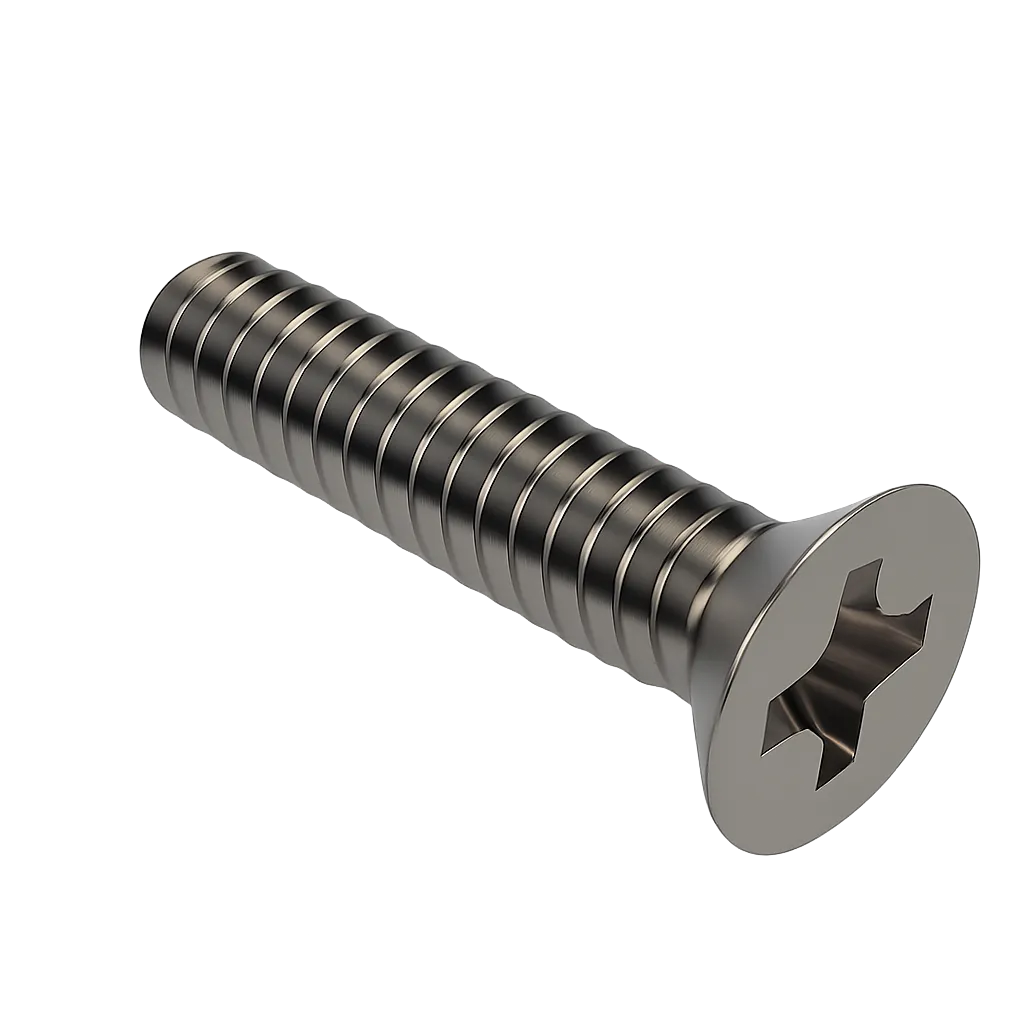 Steel Phillips Flat Head Screws